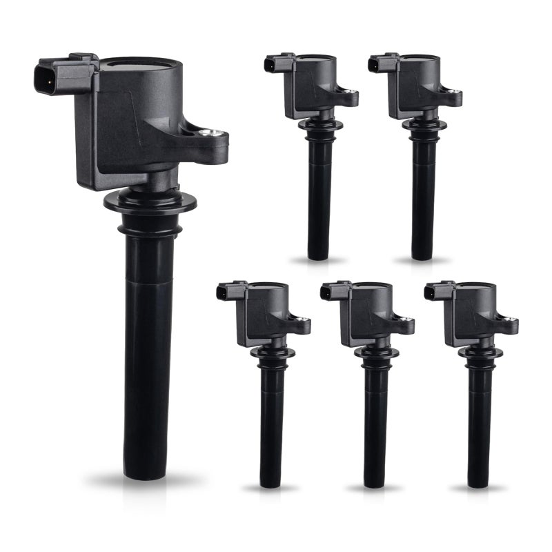 ENA Ignition Coil Pack Set of 6 Compatible with Ford Mazda Mercury Escape Five Hundred Freestyle Taurus 3.0L V6 Replacement for DG500 DG513 FD502 - Image 1